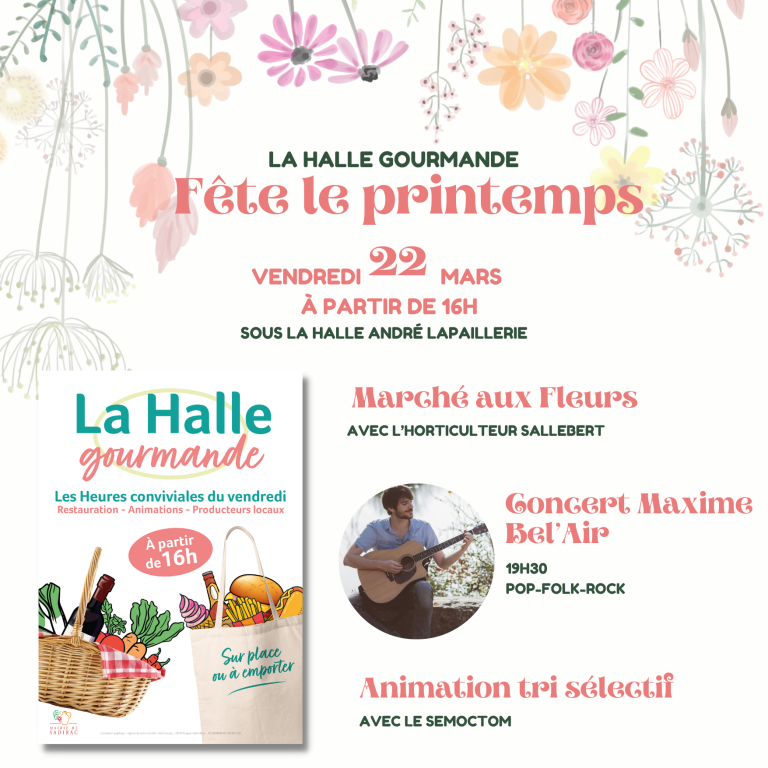 La halle gourmande fête le printemps