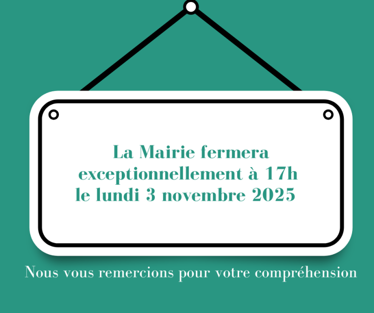 fermeture mairie