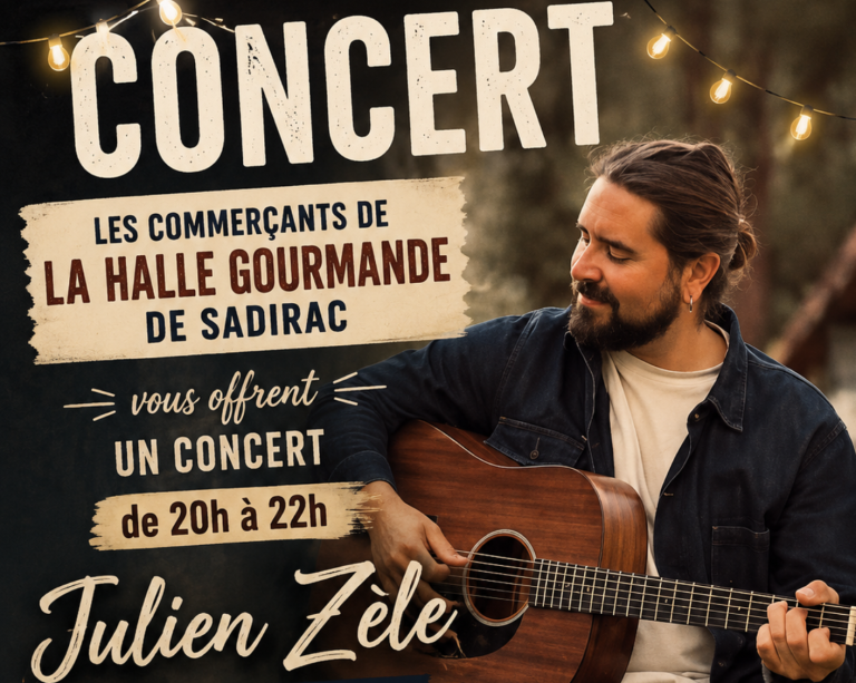 Concert à la Halle Gourmande - vendredi 19 juin à 20h