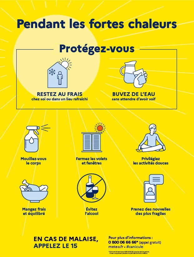 Bons geste pendant les fortes chaleurs