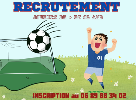 Foot Loisirs recrute des joueurs de 35 ans et +