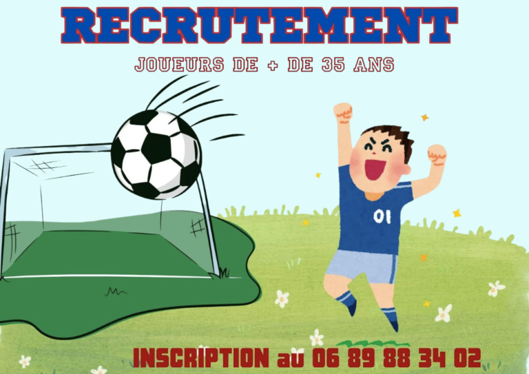 Foot Loisirs recrute des joueurs de 35 ans et +