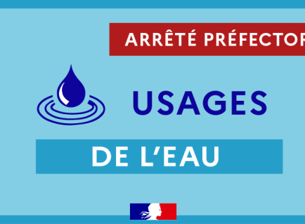 Visuel - arrêté préfectoral - usages de l'eau