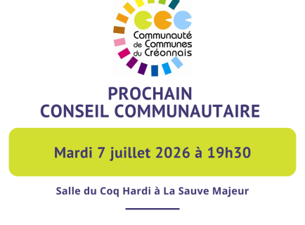 Conseil communautaire du 7 juillet 2026