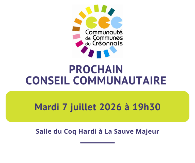 Conseil communautaire du 7 juillet 2026