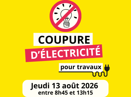 Coupure d'électricité 13 août 2026