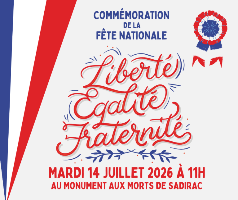 Commémoration de la fête nationale - 14 JUILLET 2026