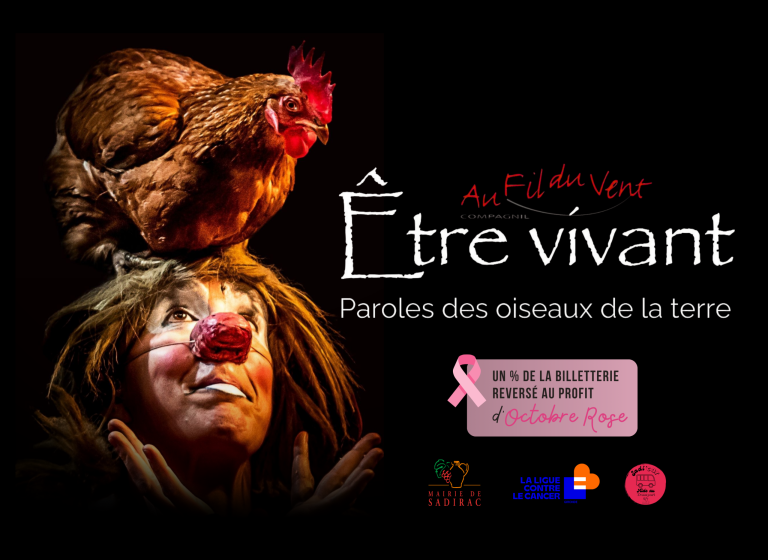 Spectacle: Être Vivant - Sadirac 16 octobre 2026 à 20h30 Salle Cabrales