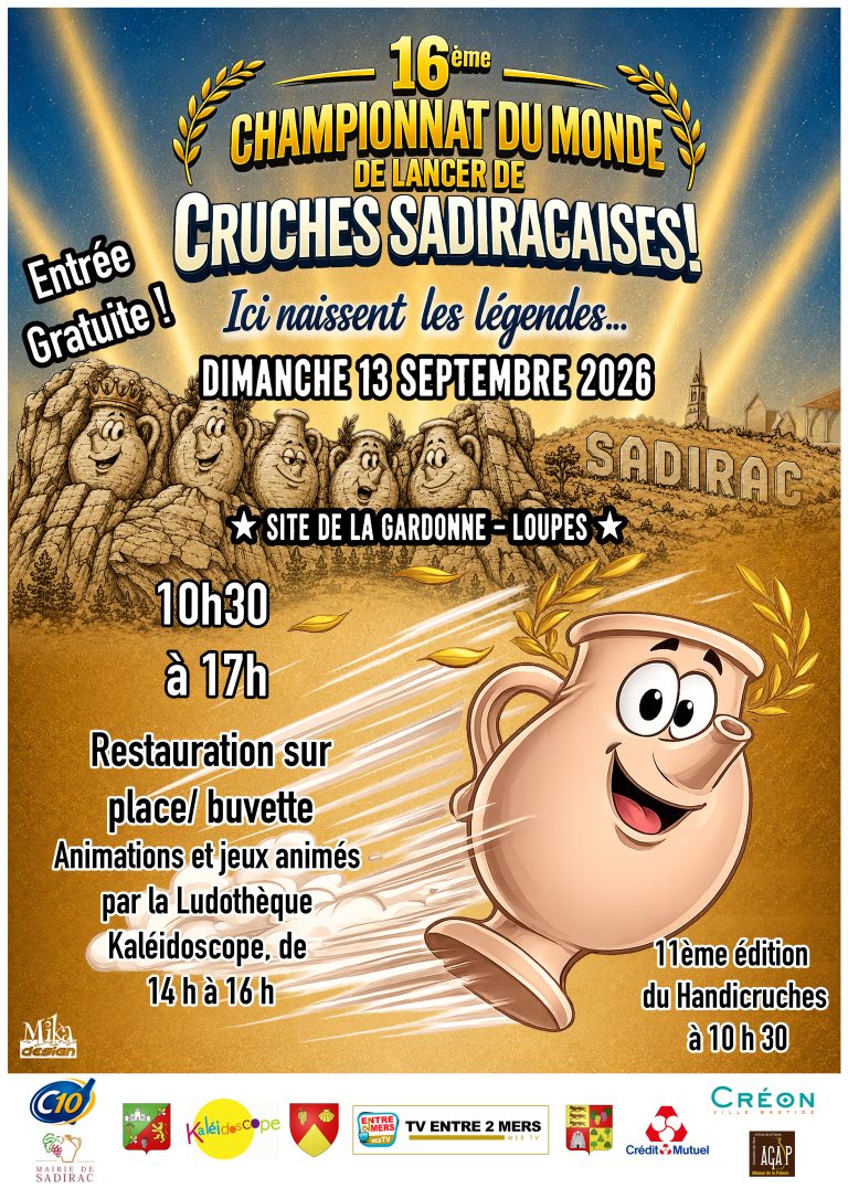 Affiche 16ème championnat du monde de Lancer de Cruches 2026