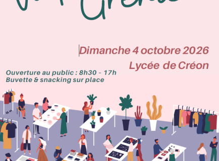 vide-greniers FCPE Créon 4 octobre 2026