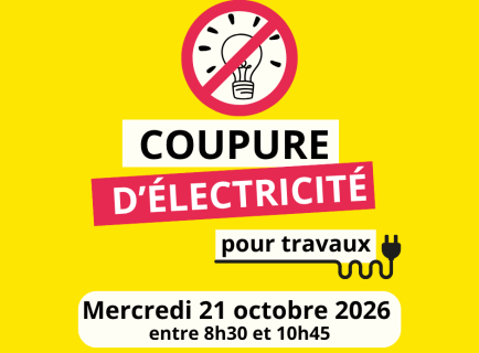 Annonce coupure courant le 21 octobre